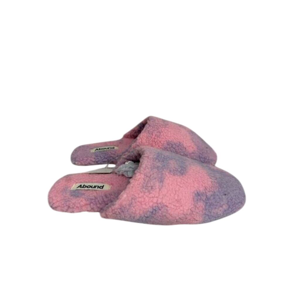 Abound Women’s Fleece Slippers Slides sz L NEW # box 486
